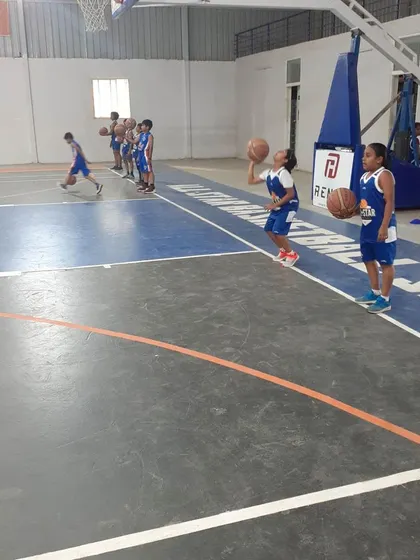 The weekend batch of our girls program working on their shooting form. Repetition and attention to detail are key to building a consistent shot.