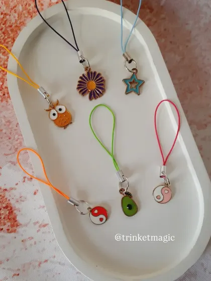 Tiny charms, big vibes. This is a collection of some of my favorite enamel charms that you can use to personalize your accessories.