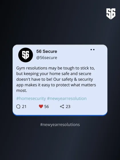 Gym resolutions may be tough to stick to, but keeping your home safe is easy with our app. Make home security a top priority and protect what matters most.
