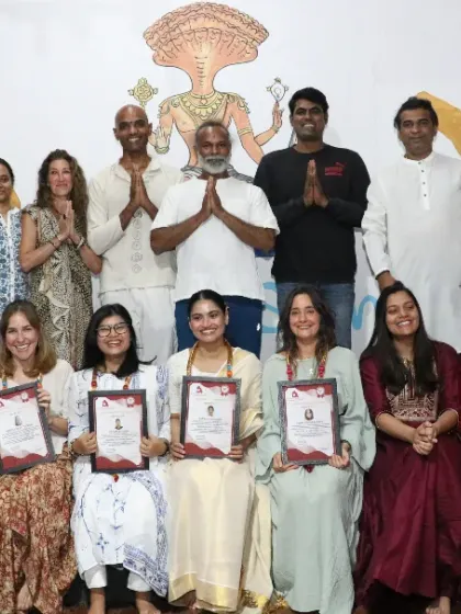 Celebrating the graduates of our 200-hour Yoga Teacher Training Course. Their journey as teachers is just beginning.