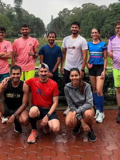 A smaller group from RTC, but with the same big energy. We support each other, no matter the size of the running group.