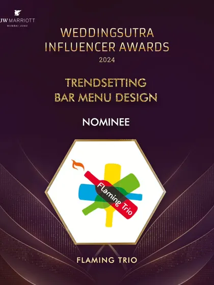 Our nomination for the WeddingSutra Influencer Awards 2024. Being nominated is an honor that fuels our drive for innovation.