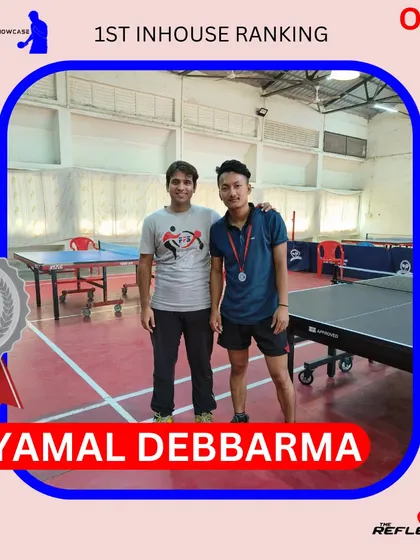 Well done to Shyamal Debbarma for winning the Silver medal in the Open category at our 1st Inhouse Ranking tournament. His skill and dedication were on full display.