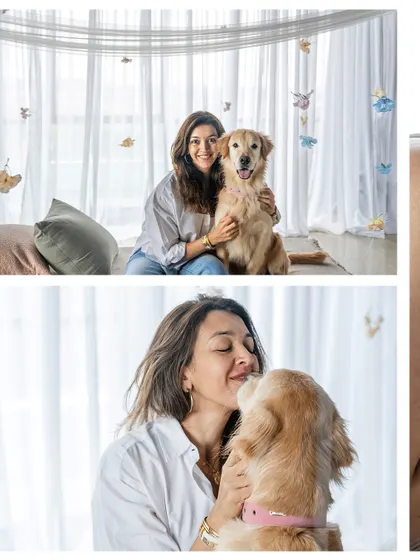 A collage celebrating motherhood in all its forms. These portraits from our Mother's Day mini-sessions capture the nurturing, unconditional love that dog moms share with their pets.
