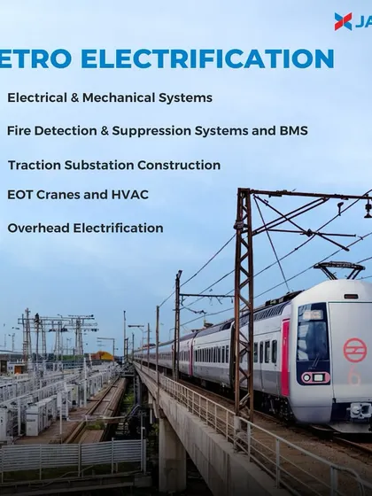 We are powering the pace of urban mobility with our comprehensive metro electrification solutions. This view of a modern metro system showcases our work in delivering the essential electrical and mechanical systems that keep cities moving safely and efficiently.