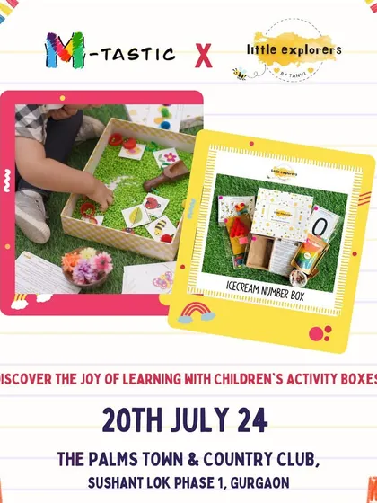 Spark your child's imagination with educational activity boxes from vendors like Little Explorers. These kits, like the Ice-cream Number Box, are packed with fun, hands-on activities for learning through play.