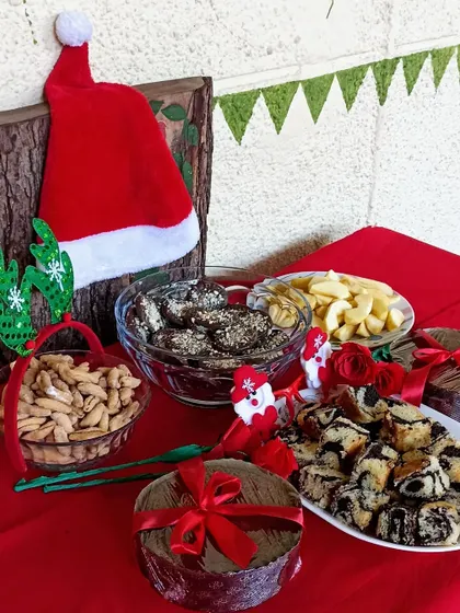 A variety of delicious and healthy snacks we enjoy during our parties and celebrations, many of which are homemade with the children's help.