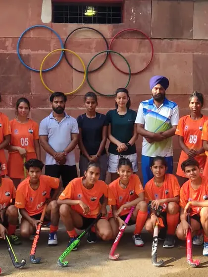 The full squad of Team SHA at the tournament in Gwalior. We travel as a family, supporting each other on and off the field.