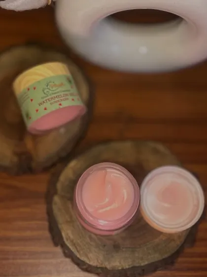 The light, refreshing texture of my Watermelon Gel Sunscreen is perfect for daily use. It's packed with niacinamide and aloe for extra skin benefits.