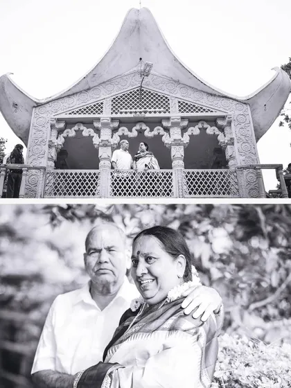 A timeless black and white portrait celebrating 50 years of togetherness. We were honored to capture the deep connection and quiet love of this golden anniversary couple.