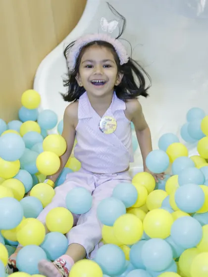 The simple joy of diving into a sea of colorful balls is timeless. Our massive ball pit is a safe and exciting area where kids can slide, jump, and play to their heart's content.