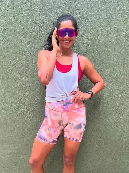 A quick smile during a training break. My journey from a corporate job to a full-time athlete and coach has taught me the importance of integrating strength, mobility, and nutrition. I bring this holistic experience to every athlete I coach.