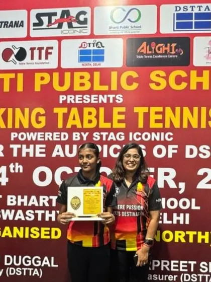 Shanaya Tyagi, the runner-up in the U-13 Girls category at the state ranking tournament. She showed incredible skill and determination.