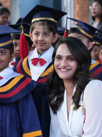 A proud milestone! Our graduates celebrate the culmination of their Montessori journey, ready for the next chapter. This ceremony honors their growth, independence, and love for learning.