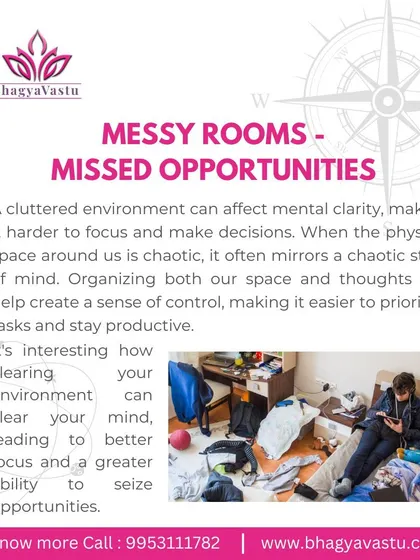 A cluttered room often reflects a chaotic mind and can lead to missed opportunities. This tip explains how clearing your physical space helps clear your thoughts, making it easier to focus, prioritize tasks, and seize opportunities.