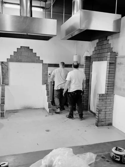 Something is cooking up in Ibiza, Spain. This black and white work-in-progress shot captures the raw energy of a site under construction, hinting at the new culinary destination we are currently shaping. Stay tuned for the reveal.
