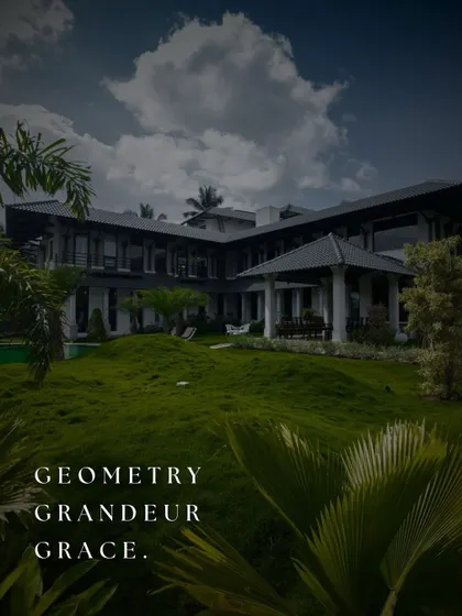 Geometry, Grandeur, Grace. This timeless retreat is crafted with precision and harmony, set within a rolling green landscape that complements its classic architectural form.