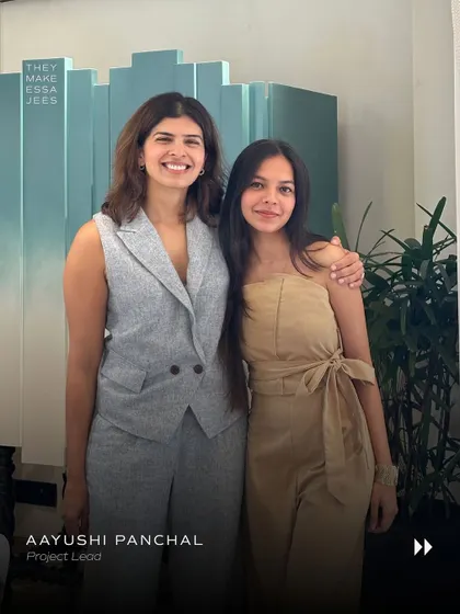 This is Aayushi, our Project Lead. She joined us over six years ago and has grown into an incredible leader who everyone on the team relies on.