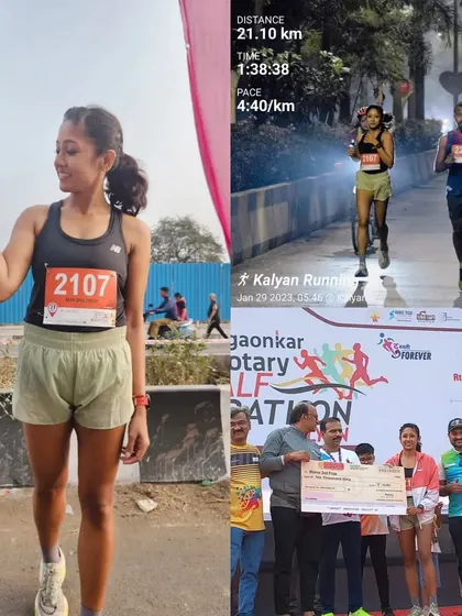 A second-place podium finish at the Kalyan Half Marathon. Champions show up to give everything they have, and that's the mindset we cultivate.
