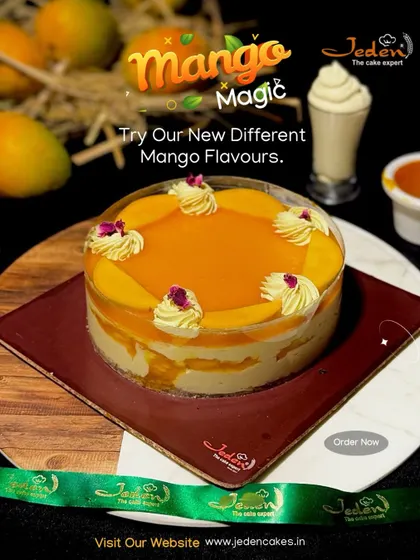 Get ready to fall in love with mangoes all over again. Our Mango Magic cake features layers of mango mousse and fresh fruit, creating a fabulously creamy and tropical treat.