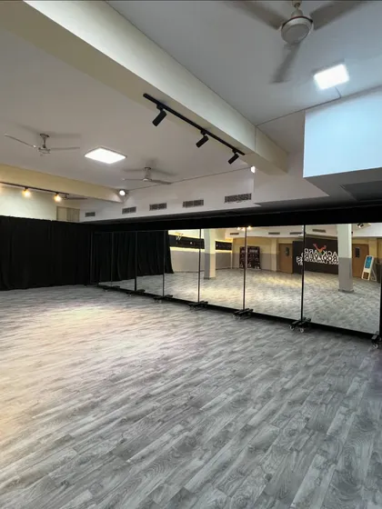 The full-length mirrors in our studio are essential for you to check your form, practice your expressions, and dance with the entire group in sync.