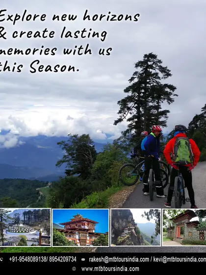 Explore new horizons and create lasting memories with us in Bhutan. This poster captures the essence of riding through its serene and majestic landscapes.