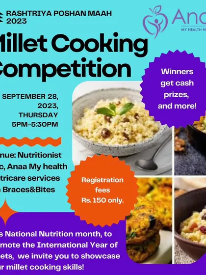 To celebrate the International Year of Millets, I organized a Millet Cooking Competition during National Nutrition Month. It was a great way to promote these superfoods and showcase healthy cooking skills.