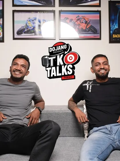 A shot from our TKO Talks podcast set with our first guest, Mridul. We are dedicated to building our fighters' brands and sharing their journeys.