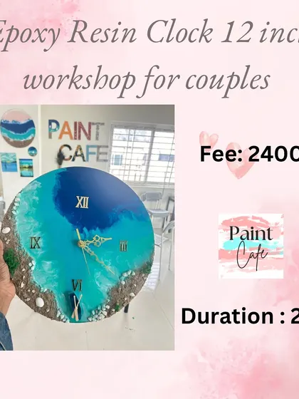My special offer for a 12-inch Epoxy Resin Clock workshop for couples.