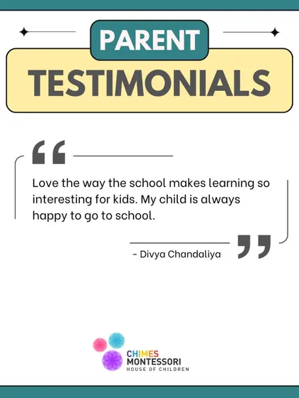 "Love the way the school makes learning so interesting for kids. My child is always happy to go to school." This simple, powerful testimonial captures the essence of our joyful learning environment.