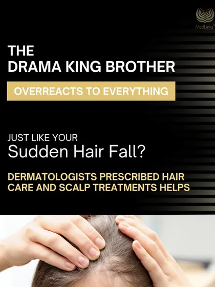 Is your sudden hair fall as dramatic as your drama king brother? Just like every sibling is different, every hair problem has a unique solution. Happy Raksha Bandhan!