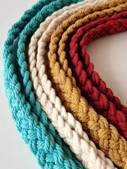 The texture of the braided cotton is what makes these lanyards so special and comfortable.
