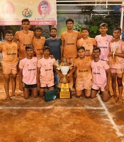 Our sub-junior team with the runners-up trophy, showing great promise for the future.