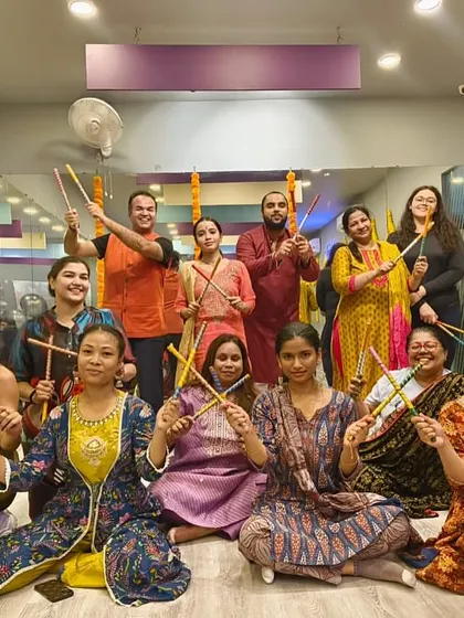 Happy faces from our Dandiya night. Our amazing members dressed in traditional wear, holding dandiya sticks and sharing the joy of the festival with all of us.