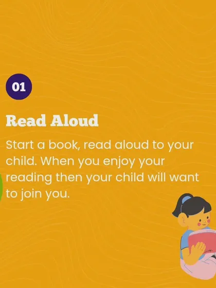 The first and most important reading strategy: Read aloud to your child. When they see you enjoying it, they will want to join in.