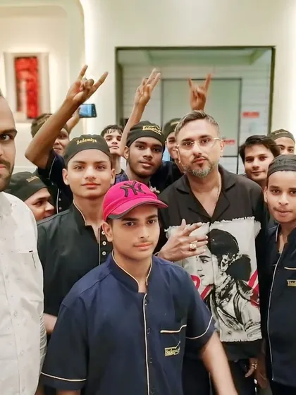The energy is always high when Yo Yo Honey Singh visits. Our team loves his spirit.