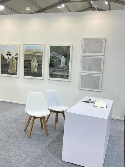 The front section of our booth at Art Mumbai.