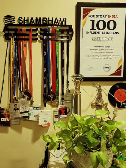 My certificate from Fox Story India naming me one of the 100 Influential Indians, displayed proudly on my wall of achievements. It's a reminder that consistent hard work always gets noticed.