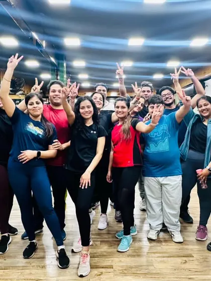 The happy faces after a great session say it all. This is my happy hour, surrounded by the incredible energy of a group that just crushed a Zumba workout together.