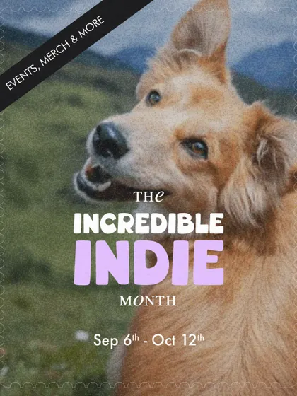 This poster announces our annual 'Incredible Indie Month', a celebration filled with events, merchandise, and educational content. It's our biggest community initiative to support and uplift Indian native dogs.