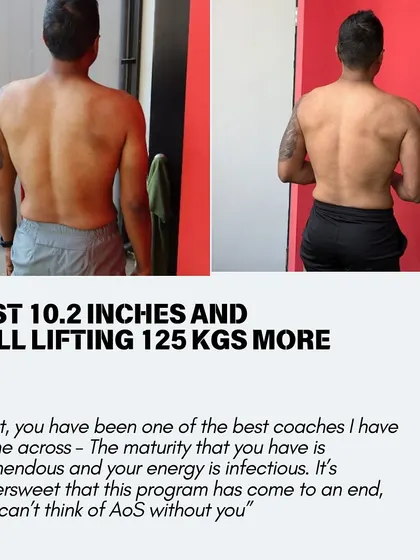 Losing 10.2 inches while adding 125 kgs to your lifts is no small feat. This is another incredible result from our StrenX program, proving you can get leaner and stronger at the same time.