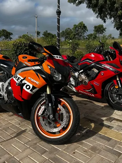 A couple of Honda superbikes soaking in the Big Bay vibes. Our spacious and secure parking makes us an ideal stop for riders to relax.