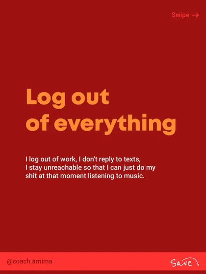 This is my personal pre-workout ritual to get in the zone. It involves visualizing my workout, preparing my gear, and logging out of everything else to be fully present.