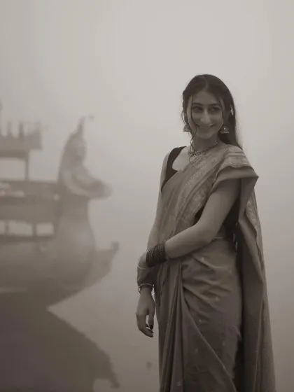 A series of portraits and street scenes from the ghats and alleyways of Varanasi. They feature locals, pilgrims, animals, and the photographer himself, painting a rich picture of daily life.