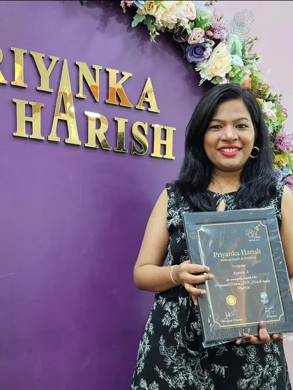 I am proud to be a certified professional in makeup, hair, and draping. This moment represents my dedication to learning the craft properly so I can offer you a truly professional service.