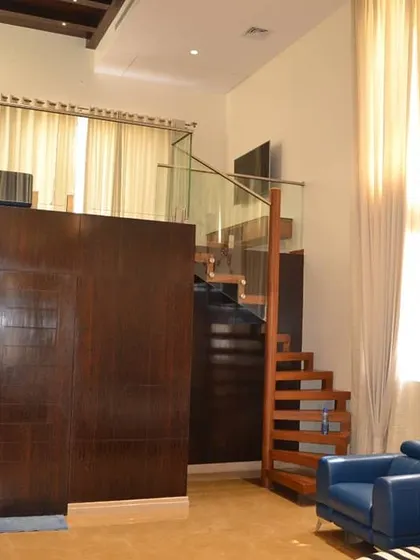 A duplicate of the mezzanine bedroom interior, allowing for closer inspection of the space planning and material finishes.