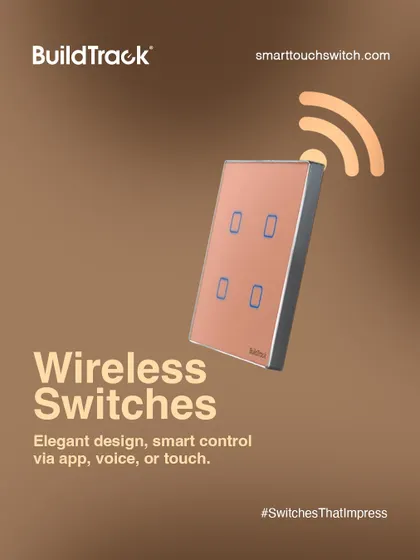 Experience the freedom of our Wireless Switches. Perfect for retrofitting existing buildings without new wiring, they offer elegant design and smart control via app, voice, or touch, making upgrades simple and clean.
