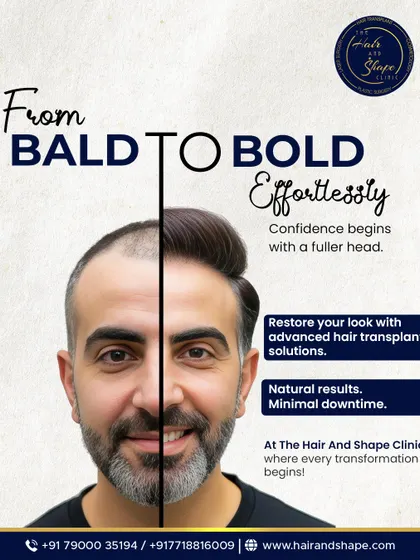 The journey from bald to bold is a reality at our clinic. We focus on natural results with minimal downtime to restore your look and confidence.