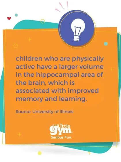 Active bodies lead to brilliant minds. Research shows that physical activity is linked to improved memory and learning. At our gym, every jump and tumble is a step towards building a smarter, happier brain.