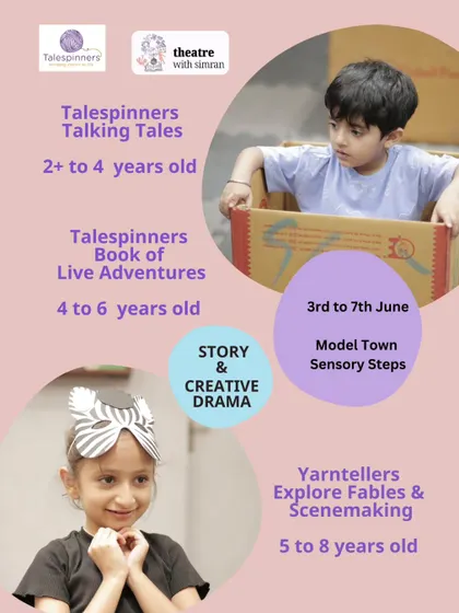 Announcing our "Summer Tales 2024" workshops for various age groups at Model Town and Sensory Steps.